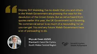 Devolution of the Crown Estate - the UK Government is not listening