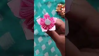 Sakura Flower 😍🌸🌿 || Short Video || Tutorial #diy #papercraft #art