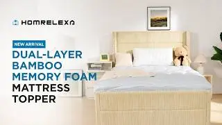 Meet our Dual-Layer Bamboo Memory Foam Mattress Topper &mdash; designed for real comfort & relief. 🌿✨