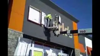 Timelapse signage install