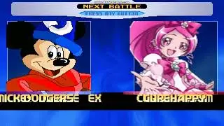 [MUGEN] Mickey Mouse, Duck Dodgers vs CureBlossom, CureHappy (CodyTheClubTuberIsCool2003's request)