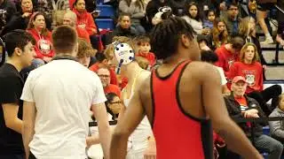 Round of 16 - Landon Johnson of Johnsburg [G] v Evan Shanks of Antioch [R] (132)
