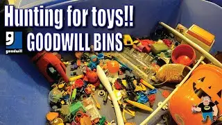 Hunting for toys - Thrifting the Goodwill Bins - TMNT Curious George Pacman Plush Lego Disney
