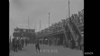 MV Britannic departs (1930) with added audio