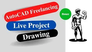 AutoCAD Freelancing Live Project Drawing || Fiverr AutoCAD Freelancing bangla Tutorial 2023