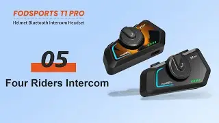 How to Use the Fodsports T1 Pro for 4-Way Intercom
