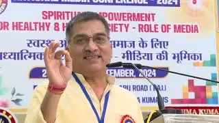 Nat'l Media Conf.2024 |Inauguration|V.P. Tripathi-Exe Editor Dainik Jagran i |BrahmaKumaris|Abu Road