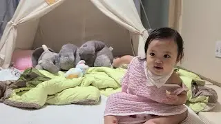 [SUB] Корейский ребенок подражает своей маме, у которой болит спина 🦴