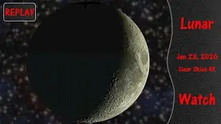 LIVE: Watch the 23% Waxing Crescent Moon through a Telescope & NASA Artemis 2 Live View