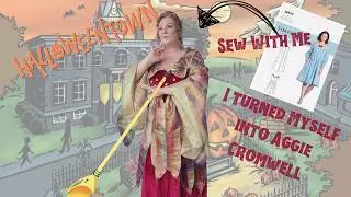 I turned myself into Aggie Cromwell 🦇Sew with me🎃  Halloween edition👻