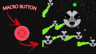 MACRO BUTTON + DESTROYING TKS CLAN + SOLO TAKEOVER (AGAR.IO MOBILE)