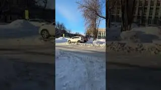Knee-deep snow, 25 degrees #travel #music #lake #automobile #cold #winter