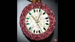 Decoupage hodiny