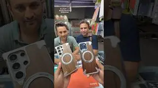 Oatsbasf Magnetic Phone Case Samsung 24 ultra Walnut Wood Phone Cover 360&deg; Rotating Ring Stand 15max