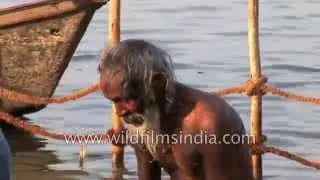 Devotees offer prayers after taking a dip - Kumbh Mela