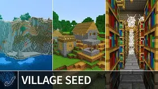 Minecraft PE 1.7 Seeds: DOUBLE VILLAGE, STRONGHOLD and MOUNTAINS - MCPE 1.7 / 1.8 Best Seeds