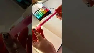 swatching glitter markers #acrylicmarkers #grabie #glitter #glittermarkers #swatches #artsupplies
