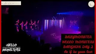 BABYMONSTER - As if it&rsquo;s your last [BLACKPINK COVER] (Hello Monsters World Tour in Bangkok day 2)
