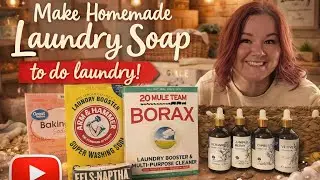 ✨ Easy Cozy Homemade Laundry Soap | From Scratch Detergent for Real Life Simple Living
