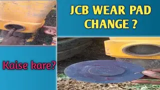 How to change JCB 3dx machine stabilizer wear pad with basic information #jcb #jcb3dx #youtube