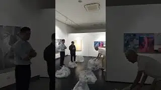 Opening of Free Fall 8.10.2024 #art #shorts_video #painting #artisticdiscovery