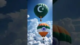 India 🇮🇳 vs Pakistan 🇵🇰 Hot Air Balloon 🎈 Race 🏁 &ndash; Vote 🗳️ Now! #ai #pakistan #india