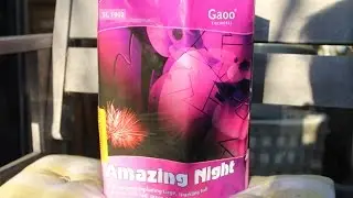 Gaoo Fireworks, SL 1902, Amazing Night, 19 shots cake.