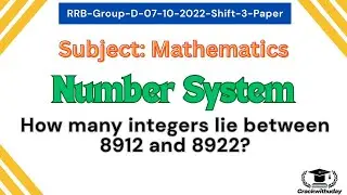 How many integers lie between 8912 and 8922?