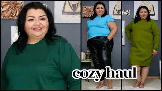 Curvy Style | Cozy Holiday Try On Haul | Banana Republic, Sephora, Target