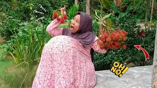 Kageett..‼️tiba tiba kontraksi kebanyakan makan rambutan 