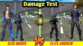 ELITE HAYATO VS ELITE ANDREW DAMAGE TEST FREE FIRE // GARENA FREE FIRE