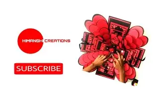 Red Black | Explosion Box | 6 Layers | Create with unique ideas | Himanshi Creations