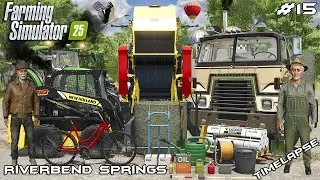 GETTING 28 HAY BALES FOR THE ANIMALS | Animals on RIVERBEND | Farming Simulator 25 | Episode 15