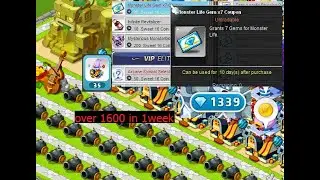 1600 Monster Life gems from Hotel Maple event in1week