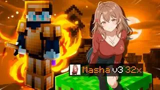 Masha v3 32x - minecraft bedwars texture pack (anime texture pack)