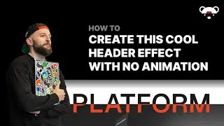 Create this cool header with effect using CSS layout and stacking context #css