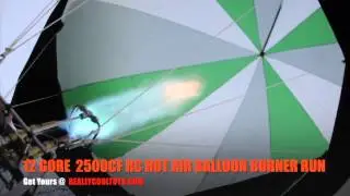 RC Model Balloon Burner Run - 12Gore 2500 Cubic Feet