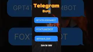 Useful Telegram Bots #shorts #telegram #telegram_link_in_description #bot
