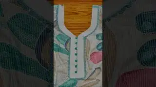 Neck design cutting and stitching/ beautiful Neck design with potli buttons and lace #fashion#suit