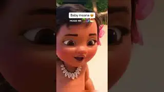 Baby moana 😍#disney #shorts