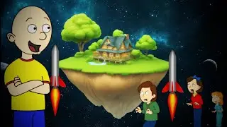 Caillou Turns The House Into a Rocket/lands on Mars