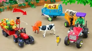 DIY Mini Farm Diorama, Chaos, Construction of bridge, Animal rescue, How to Make Sand Bridge?