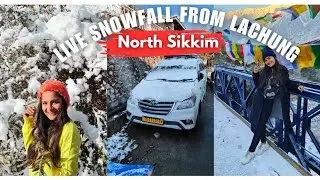 Live Snowfall❤️|North Sikkim| Heavy Snowfall in North Sikkim(Lachung)| Gangtok to Lachung| Snowfall