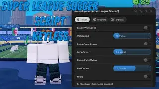 SUPER LEAGUE SOCCER ROBLOX SCRIPT (KEYLESS) 