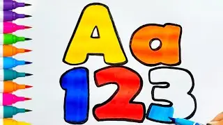 LIVE 🔴 EASY Alphabtes FOR kids , ABC song , ABCD , A to Z , Kids rhymes , counting , kids drawing