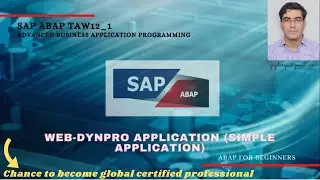 Web Dynpro Application (Simple Application Program)