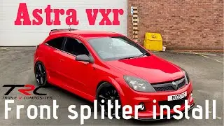 Astra Vxr front splitter install (trc)