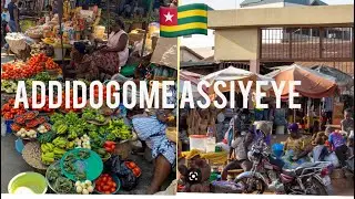 ADDIDOGOME ASSIYEYE Lomé Togo 🇹🇬 ||market vlog ||#africanmarket#togoleseyoutuber