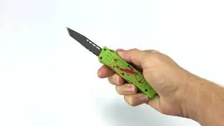 Custom Cerakote Mini Zombie Slayer RCT-1 Raven OTF Knife