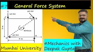 Solving General Force Systems problem 7 | Mechanics Tutorial With Prof. Deepak Gupta